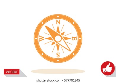 compass icon vector illustration.