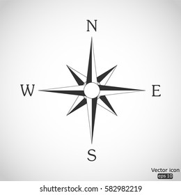 Compass icon - vector  illustration