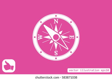 compass icon vector illustration.