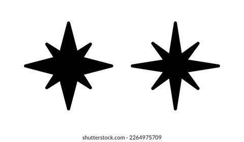 Compass icon vector illustration. arrow compass icon sign and symbol