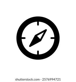 Compass icon vector illustration. arrow compass icon sign and symbol