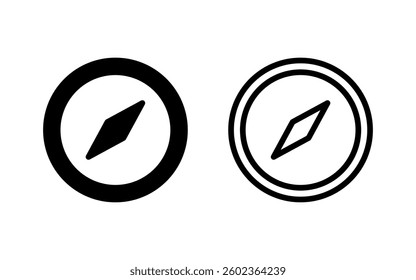 Compass icon vector illustration. arrow compass icon sign and symbol