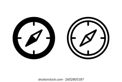 Compass icon vector illustration. arrow compass icon sign and symbol