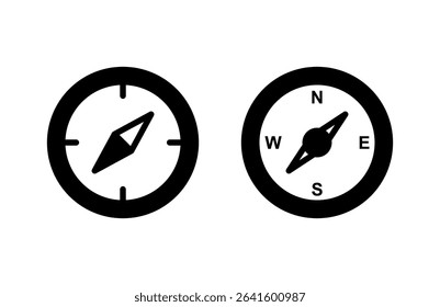 Compass icon vector illustration. arrow compass icon sign and symbol
