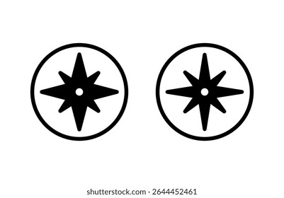 Compass icon vector illustration. arrow compass icon sign and symbol