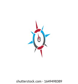 Compass icon Vector Illustration design Logo template