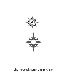 Compass icon Vector Illustration design Logo template