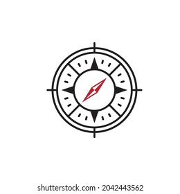 Compass icon Vector Illustration design Logo template
