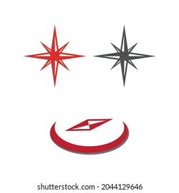 Compass icon Vector Illustration design Logo template
