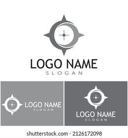 Compass icon Vector Illustration design Logo template