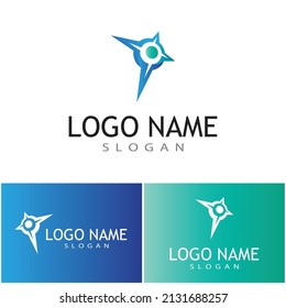 Compass icon Vector Illustration design Logo template