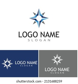 Compass icon Vector Illustration design Logo template