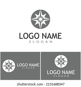 Compass icon Vector Illustration design Logo template