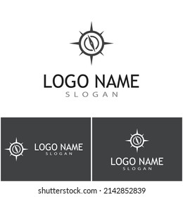 Compass icon Vector Illustration design Logo template