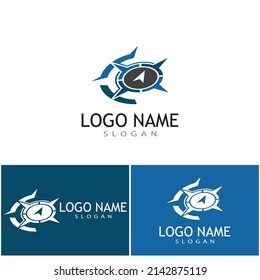 Compass icon Vector Illustration design Logo template