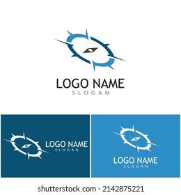 Compass icon Vector Illustration design Logo template