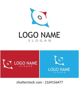 Compass icon Vector Illustration design Logo template