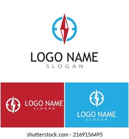 Compass icon Vector Illustration design Logo template