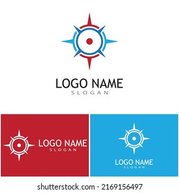 Compass icon Vector Illustration design Logo template