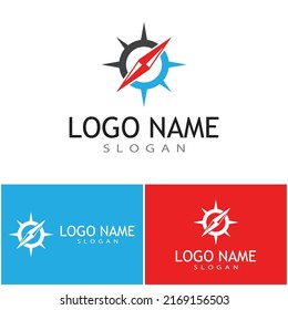 Compass icon Vector Illustration design Logo template