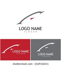 Icono de brújula Modelo de diseño de Ilustración de vectores