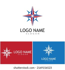 Compass icon Vector Illustration design Logo template