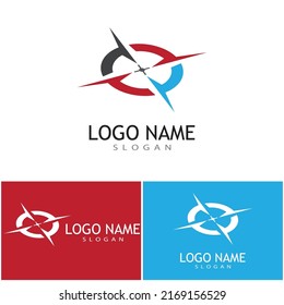 Compass icon Vector Illustration design Logo template