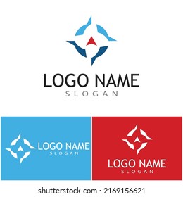 Compass icon Vector Illustration design Logo template