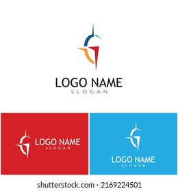 Compass icon Vector Illustration design Logo template