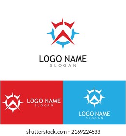 Compass icon Vector Illustration design Logo template