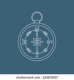 Compass icon, vector illustration design. Travel icons.
