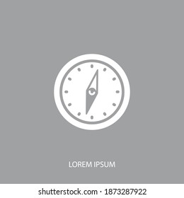 icono de brújula. Ilustración del vector EPS 10.