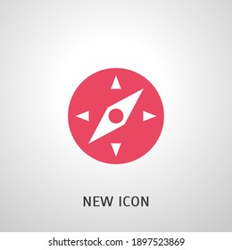 compass icon. Vector illustration EPS 10.