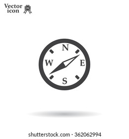 Compass icon. Vector illustration EPS.