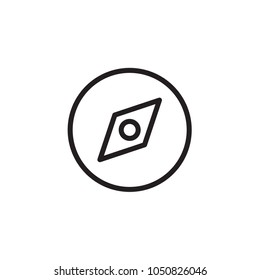 Compass icon Vector illustration, EPS10 .
