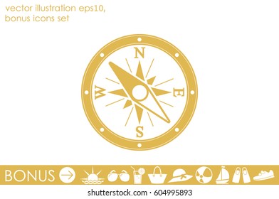 compass icon vector illustration eps10.