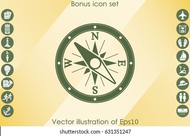 compass icon vector illustration eps10.