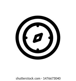 Compass icon, vector illustration. Flat design style. vector compass icon illustration isolated on white background, compass icon Eps10. compass icons graphic design vector symbols.