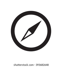 compass ,icon vector illustration. Flat design style