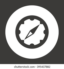  compass ,icon vector illustration. Flat design style