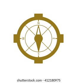     Compass  icon, vector illustration.  Flat design 