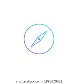 Compass Icon.  Vector illustration for graphic design, Web, UI, app.