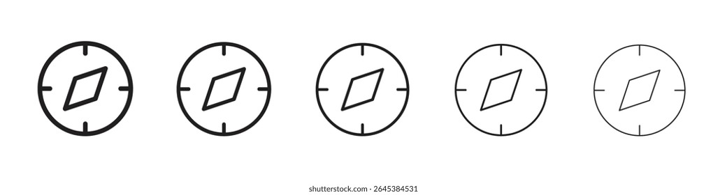 Compass icon vector illustration isolated