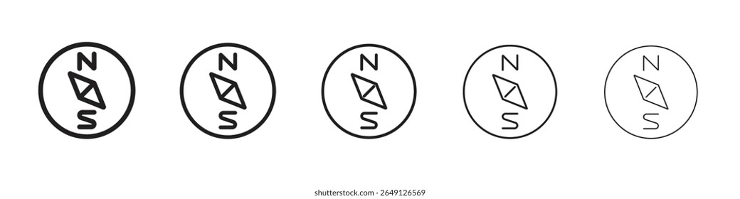 Compass icon vector illustration isolated