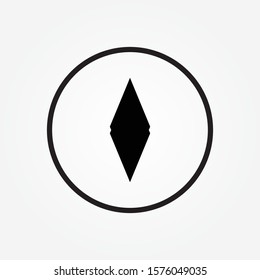 Compass icon vector illustration. Linear symbol with thin outline. The thickness is edited. Minimalist style. Exclusive quality of execution in material design.