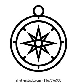 compass Icon Vector Illustration Logo Template