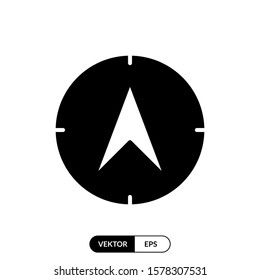 Compass icon vector illustration logo template for many purpose. Isolated on white background.