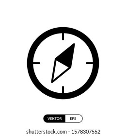Compass icon vector illustration logo template for many purpose. Isolated on white background.