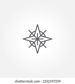 compass icon vector illustration logo template for many purpose. Isolated on white background.