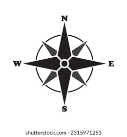 Compass icon vector illustration logo template